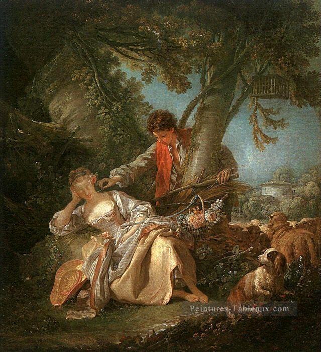 Le sommeil interrompu François Boucher classique rococo Peintures à l'huile